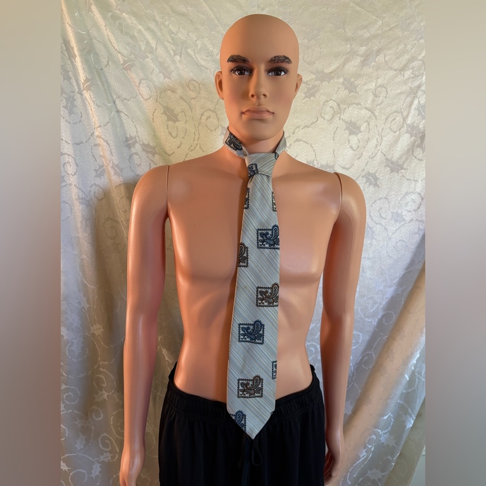 Howard/John Barton Patterned Striped Tie (Good Condition)